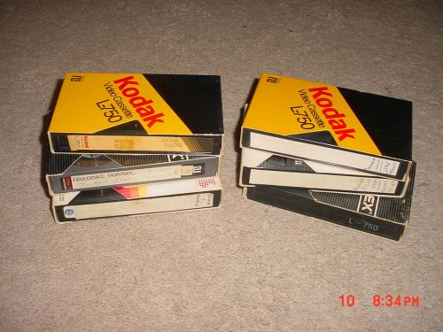 6 used beta tapes, can use as blanks