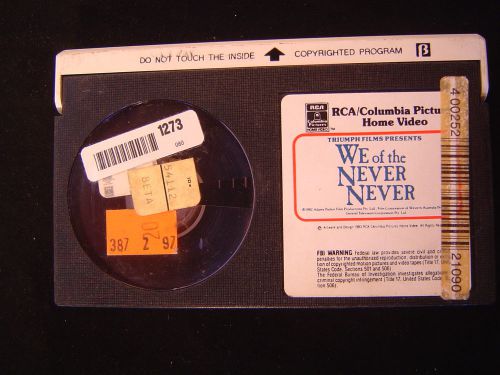 We of the Never Never BETA Format Movie 1982 Australian Outback Video Aborigines