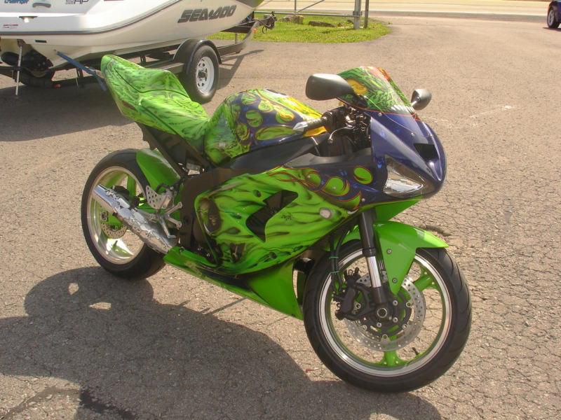 2004 Kawasaki Ninja 636 ZX-6R Sport bike Custome Paint