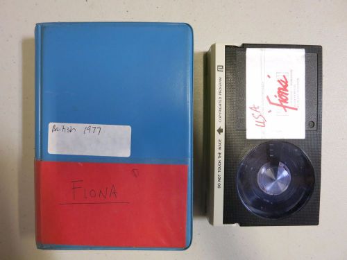 BETA Videotape-FIONA- Rare Vintage 1970s.