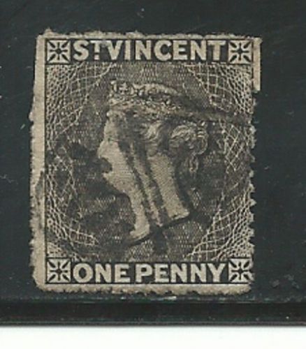 St. Vincent Stamps- Scott # 13/A1-1p-Canc/H-1871-78