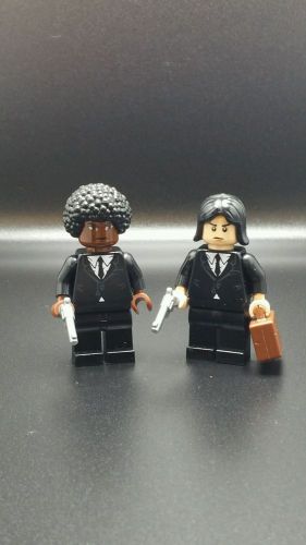 LEGO Custom Pulp Fiction Vincent Vega &amp; Jules Winnfield Minifigures