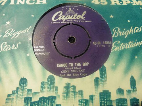 GENE VINCENT Dance To The Bop UK Capitol 7&#034; 45 single VG+