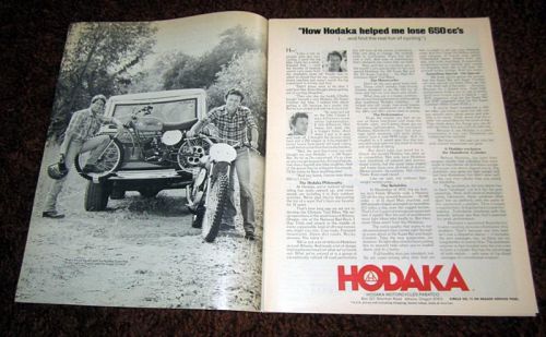 1976 Hodaka Super Rat &amp; Super Combat Motorcycle Original Ad