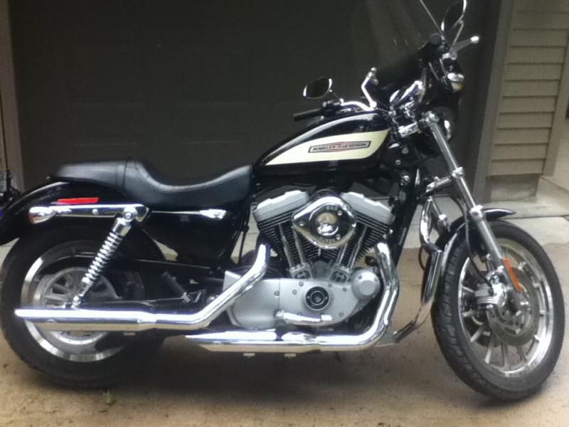Black 2004 with 7000 miles,, S&S Pipes & Air , Memphis Shades windshield
