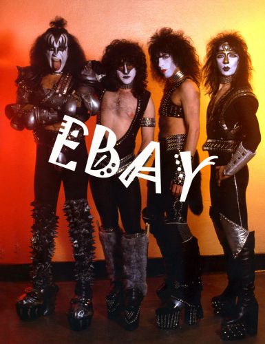 Kiss group photo with Vinnie Vincent and Eric Carr rare A1
