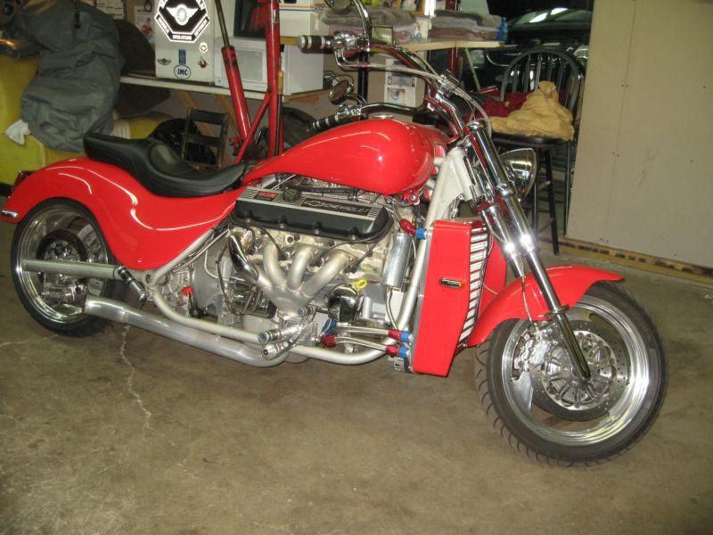 2003 Kannon V8 Motorcycle,Viper Red,502/502hp,big block,2 speed auto wt reverse
