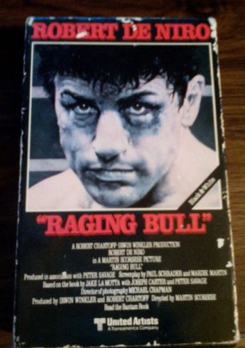 Raging Bull 1980 (Robert De Niro, Martin Scorsese) Beta video cassette
