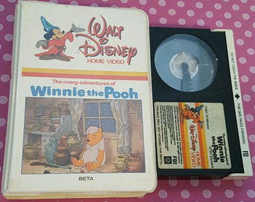 Winnie the Pooh Beta Video in Clamshell, Buy $10, GET FREE SHIPPING*
