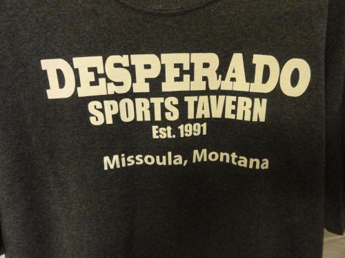 Gildan Desperado Sports Tavern T-Shirt Men&#039;s XL Dark Gray Cotton Blend