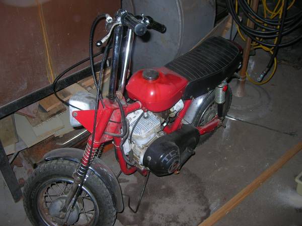 Vintage Rupp mini bike scooter like Honda Trail 70