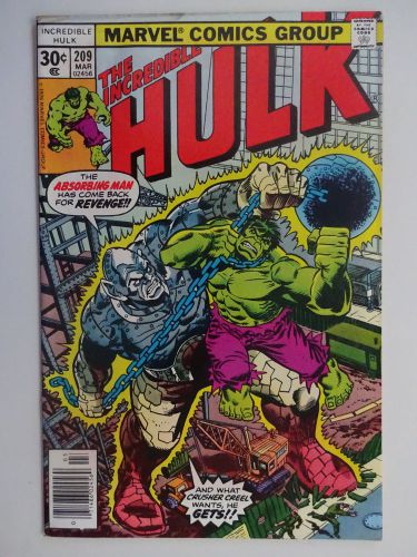 Incredible Hulk #209 Absorbing Man Doc Samson Hannigan &amp; Giacoia