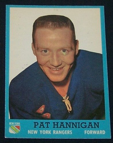 1962-63 topps pat hannigan # nrmt ny rangers *very nice* !!