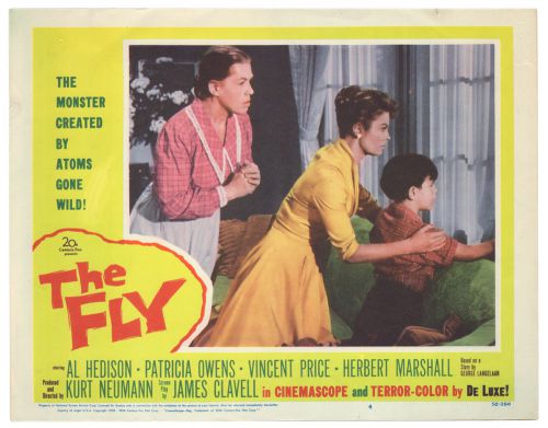 1958 Fox Sci-Fi &#034;THE FLY&#034; Lobby Card 4 Patricia Owens Vincent Price Fine!!