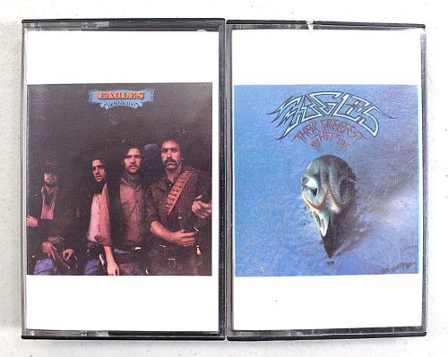 Lot of 2 Eagles Cassette Tapes Desperado &amp; Their Greatest Hits 1971-1975 EUC