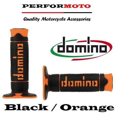 Domino Full Diamond Grips Black / Orange Husaberg FE450 e