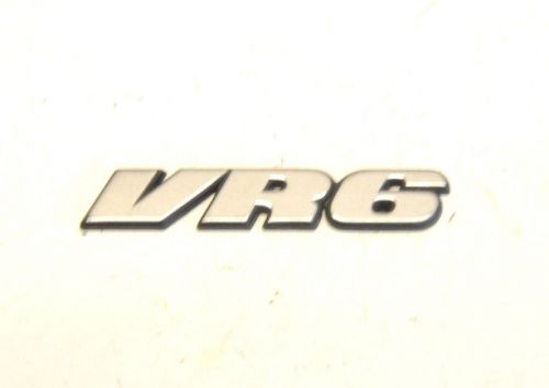 Vw 1993-1998 mk3 jetta - vento rear trunk vr6 emblem oem volkswagen +1