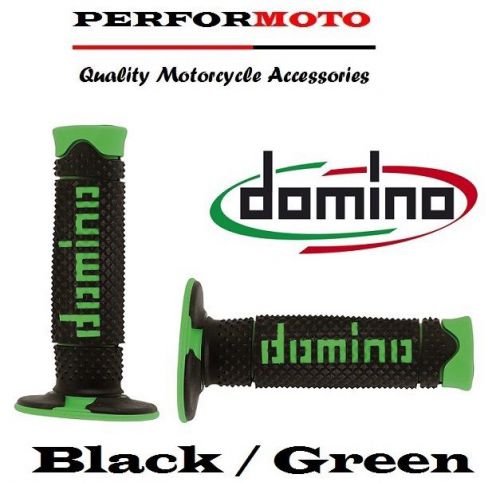 Domino Full Diamond Grips Black / Green Husaberg FE390 e