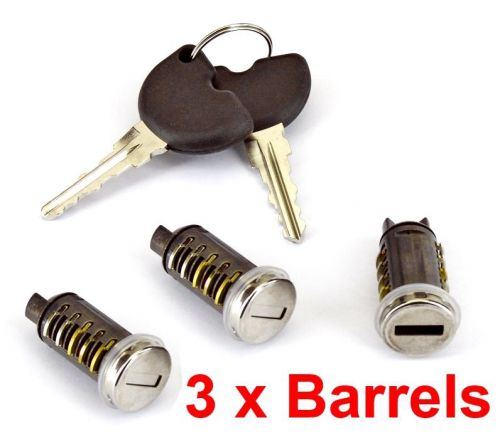 3 Barrel Ignition Lockset + Keys for Vespa Piaggio ET4, LX, Liberty Fly 50 125cc