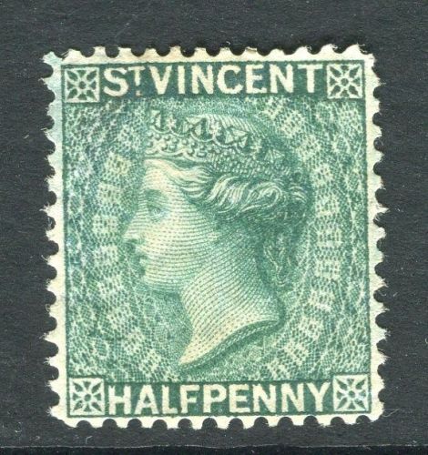 ST.VINCENT; 1885 early classic QV issue fine used 1/2d. value