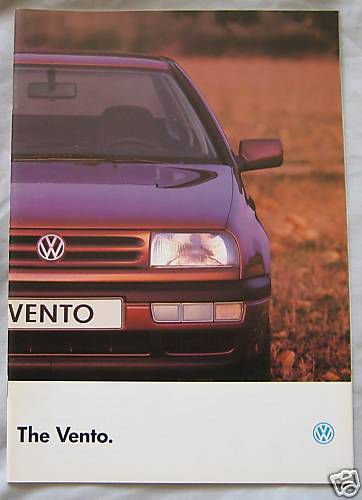 1993 VW Vento Brochure Pub.No. 220/1190.35.25