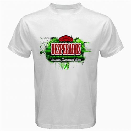 &#034; desperados &#034;  beer  logo  new  white t-shirt