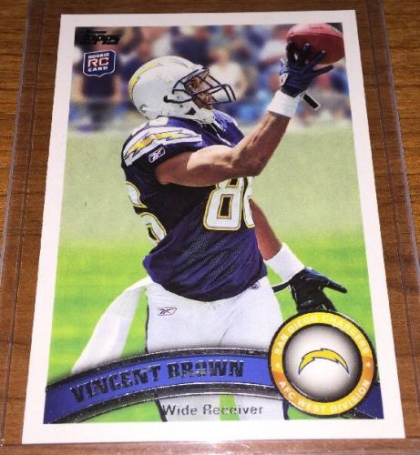 2011 Topps #7 Vincent Brown RC ROOKIE CARD NICE!