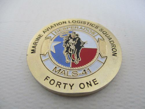 US Marine Aviation Logistics Squadron 41 Desperados USMC MALS-41 Challenge Coin