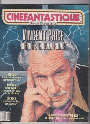 Special lot of 3 horror mags famous monsters  cinefantastique vincent price