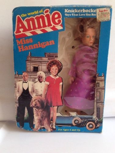 VINTAGE 1982 Knickerbocker The World Of Annie 6&#034; Miss Hannigan Doll #3867 NEW IB