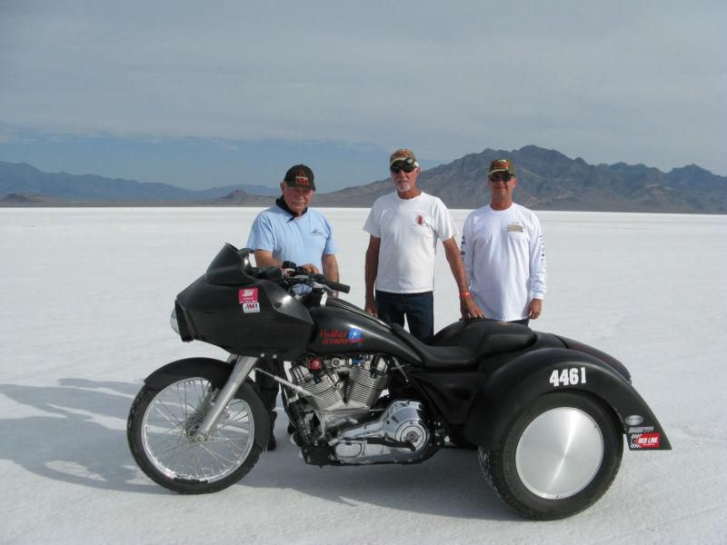 Salt flat Worlds Record Holder 2012 2013 Trike Harley Davidson LEHMANN PEGASUS