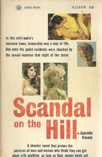 Scandal on the Hill Gabrielle Vincent Fiction Vintage Paperback VG