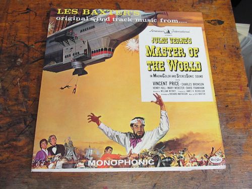 LES BAXTER Master Of the World LP VEEJAY mono VG++ vincent price