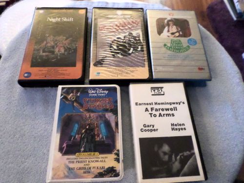 LOT OF 5 BETAMAX MOVIES - (BETA) - NIGHT SHIFT / UP THE ACADEMY / FAREWELL....