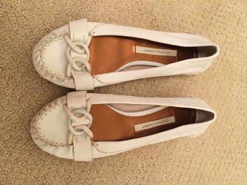 Women&#039;s Cynthia Vincent Loafers, White, Size 6.5