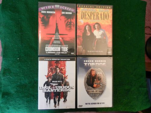 Set of four (4) all different *action/adventure* dvd&#039;s