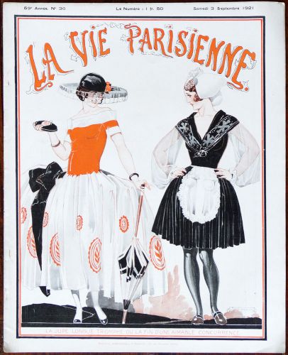 1921 art deco la vie parisienne magazine elegant rene vincent
