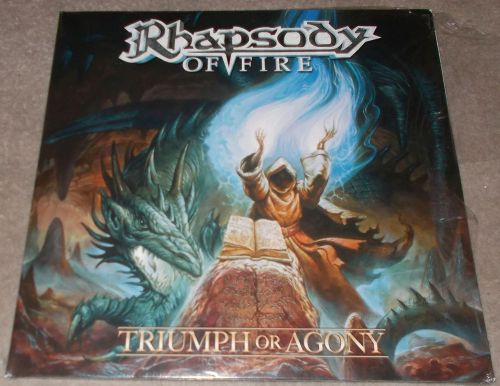 Rhapsody of fire-triumph or agony-2006-180g 2xlp vinyl-unplayed-christopher lee