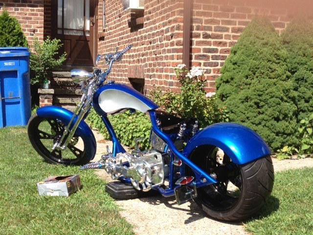 custom motorcycle rolling chassis