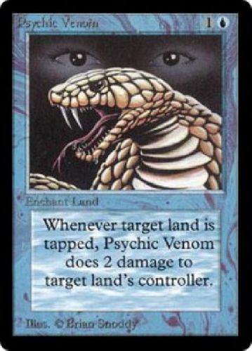 3x Psychic Venom PL MTG Beta Magic VHTF
