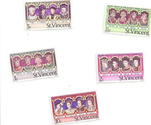St VINCENT 1977 SILVER JUBILEE COMMEMORATIVE Stamps