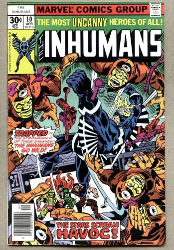 Inhumans #10-1977 fn Ed Hannigan Keith Pollard