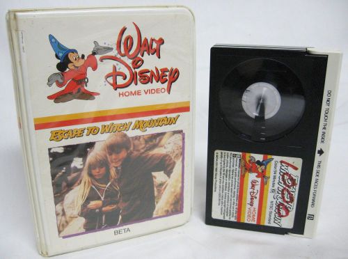 ESCAPE TO WITCH MOUNTAIN Disney Beta Betamax Tape video MOVIE