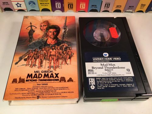 * Mad Max Beyond Thunderdome Betamax NOT VHS 1985 Action Sci Fi Beta 80&#039;s