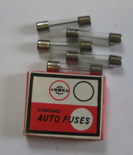 HODAKA MOTORCYCLE VINTAGE 5 AMP FUSES QTY OF 5 MBK BRAND IN THE BOX PN 909420