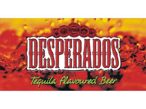 Desperado beer club beverage drinks logo design advertising display banner