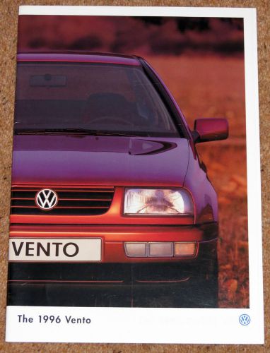 1995-96 VW VENTO Sales Brochure - VR6 GT GL CL L - Mint Condition