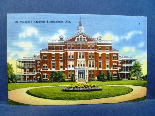 Postcard AL Birmingham St. Vincent&#039;s Hospital