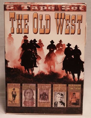Old West 5-Pack VHS Tape Wild Gunfighters Gunslingers Outlaws Desperados Cowboy