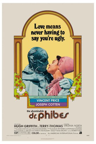 Horror: * The Abominable Dr. Phibes * Vincent Price Movie Poster 1971